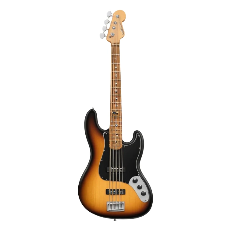 Left handed fender bass guitar sticker