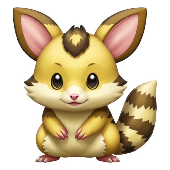 Scaley Phosphorescent Solar Furret-Pichu-animal sticker