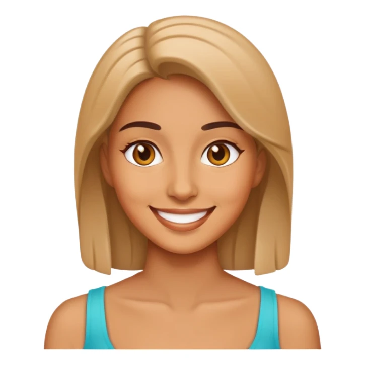 smiling woman sticker