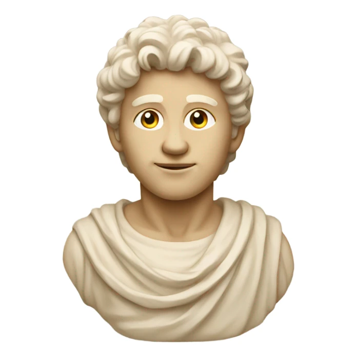 beige statue of david sticker