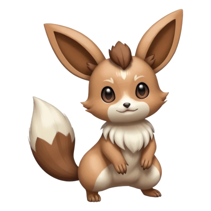 Meloetta-Eevee-Minccino-Furret-Pokémon-Fakémon-fusion-creature sticker