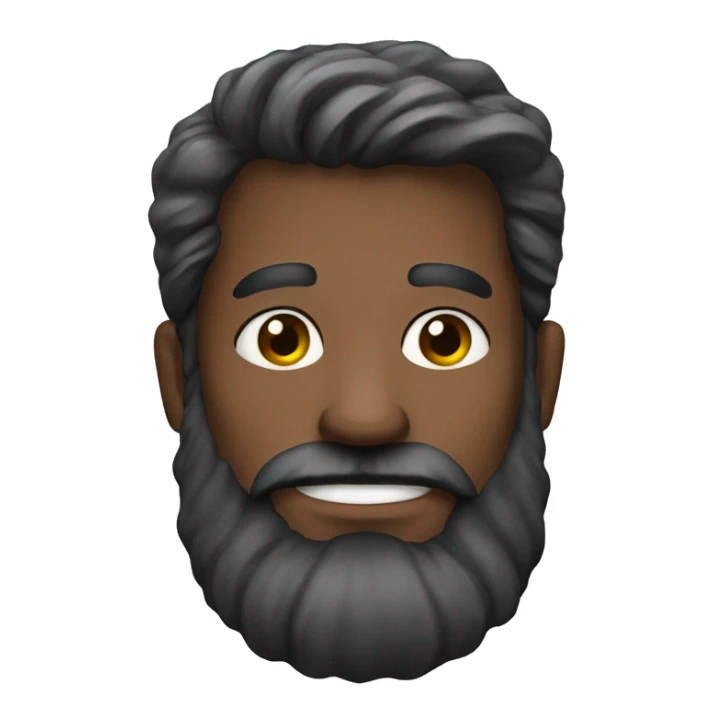 portrait of a bearded man sticker