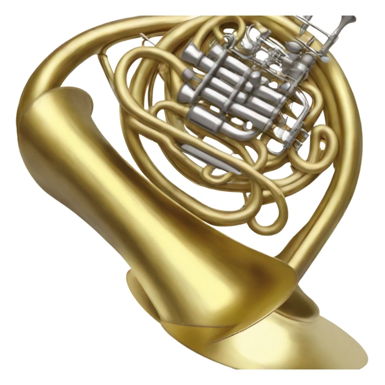 French horn sticker
