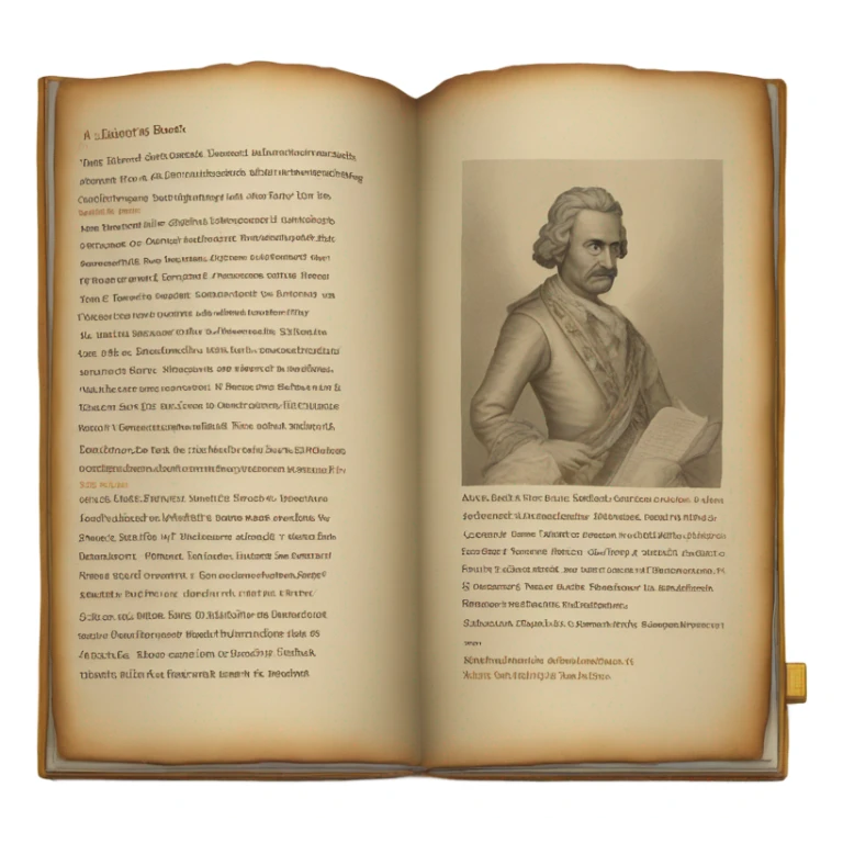 A history book that chronicles all of his massive life. sticker