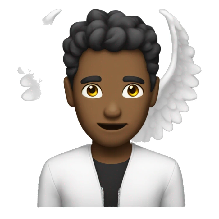 Fusion of angel and devil sticker