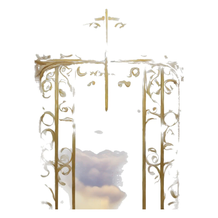 The gates to heaven, the grand Kingdom sticker