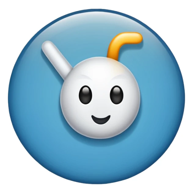 A tick sign with the background as blue sticker