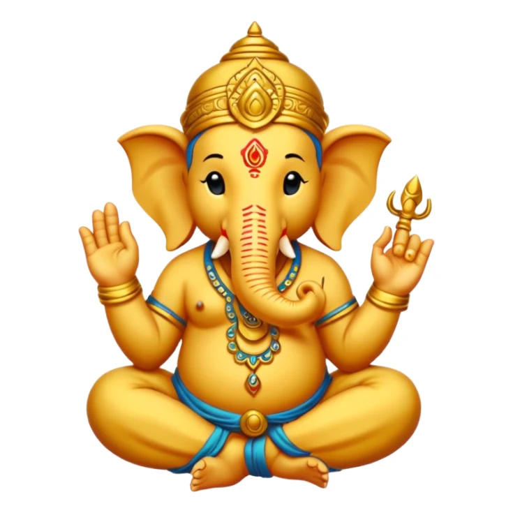 a ganesh sticker classic oniy use black colur and some lines sticker