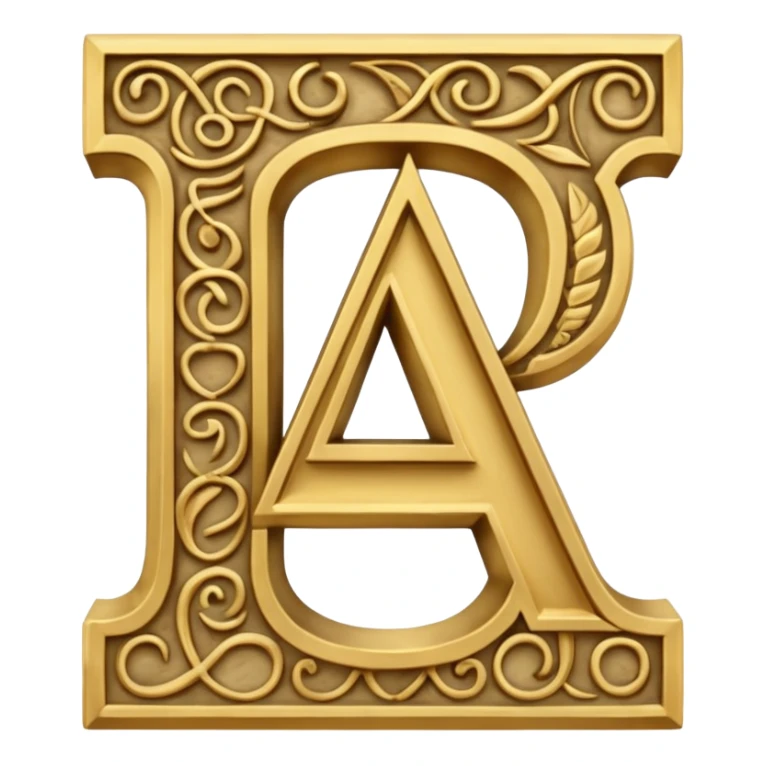 English letter and hieroglyph sticker