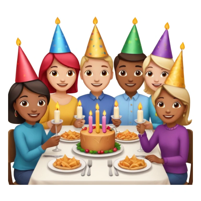 dia de jantar com amigos de infancia sticker