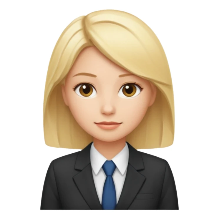 blonde womand, cute, from sector commercial sticker