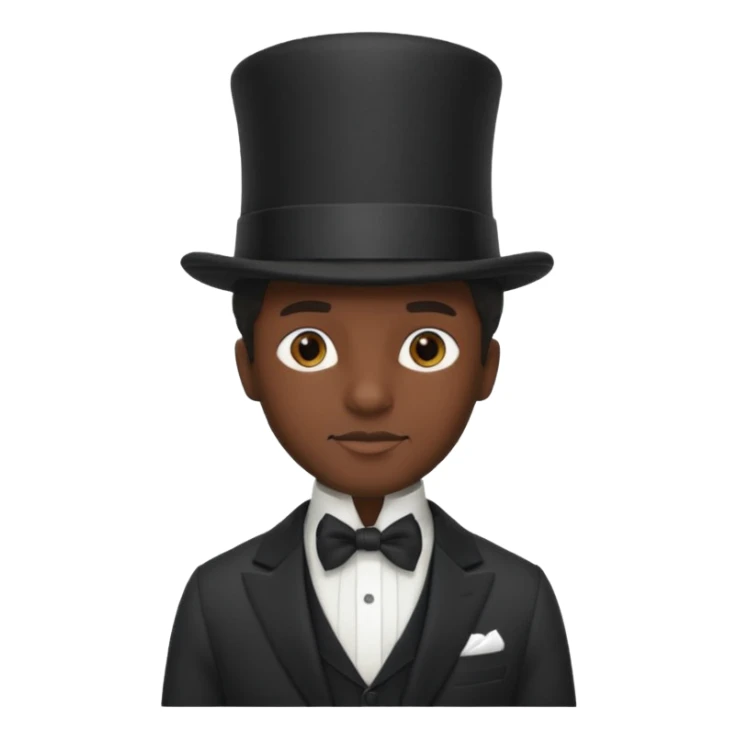 1800's African male sticker