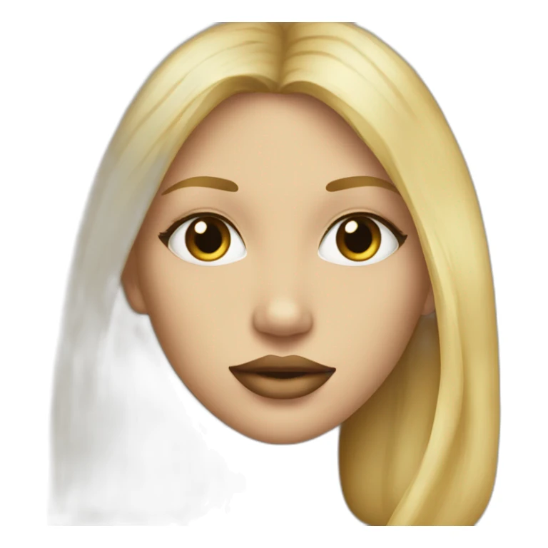 thin-girl-blonde-hair-tinny-lips sticker
