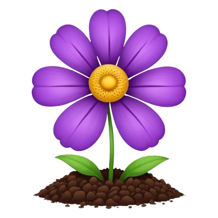 I wish there was soil instead of a flower pot. sticker