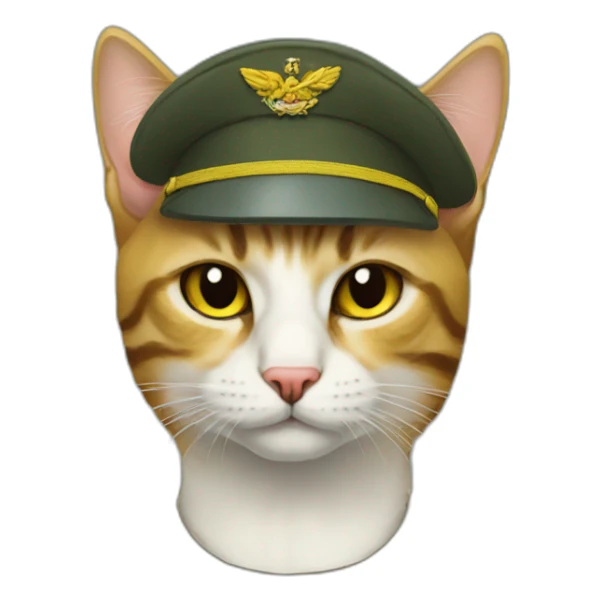 ukranian military cat sticker