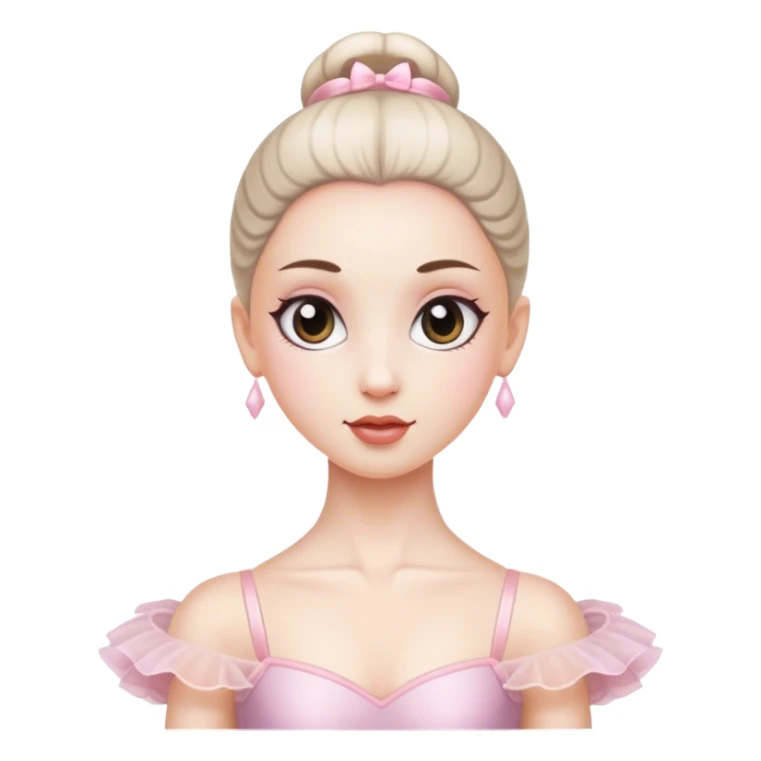 a ballerina white girl sticker