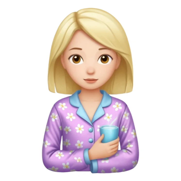 girl qnd shes weqring pjs sticker