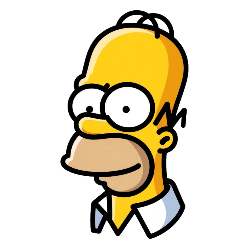 Homer Simpson sticker