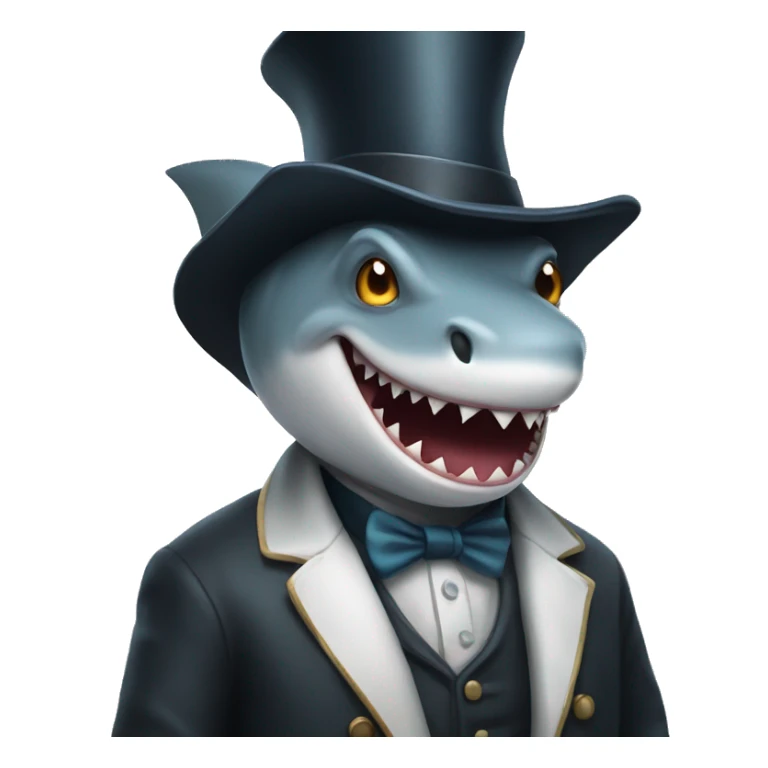 Magician shark sticker