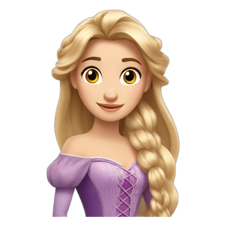 Disney Princess tangled in realistic style sticker