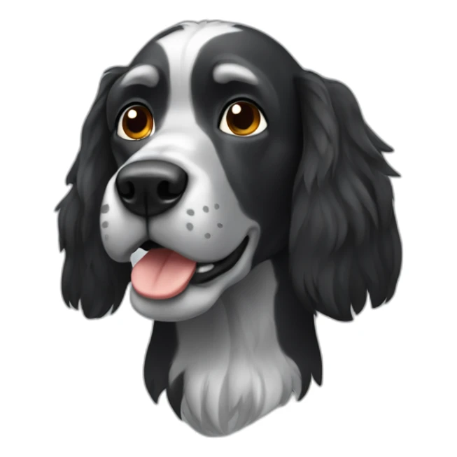 black and grey cockador sticker