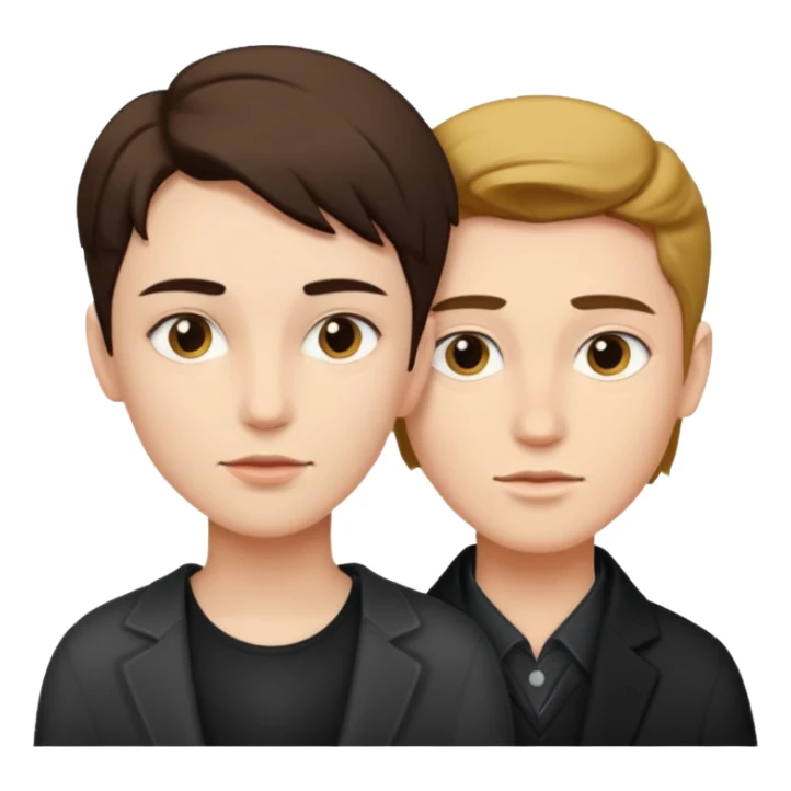 a woman that has a mans face  sticker