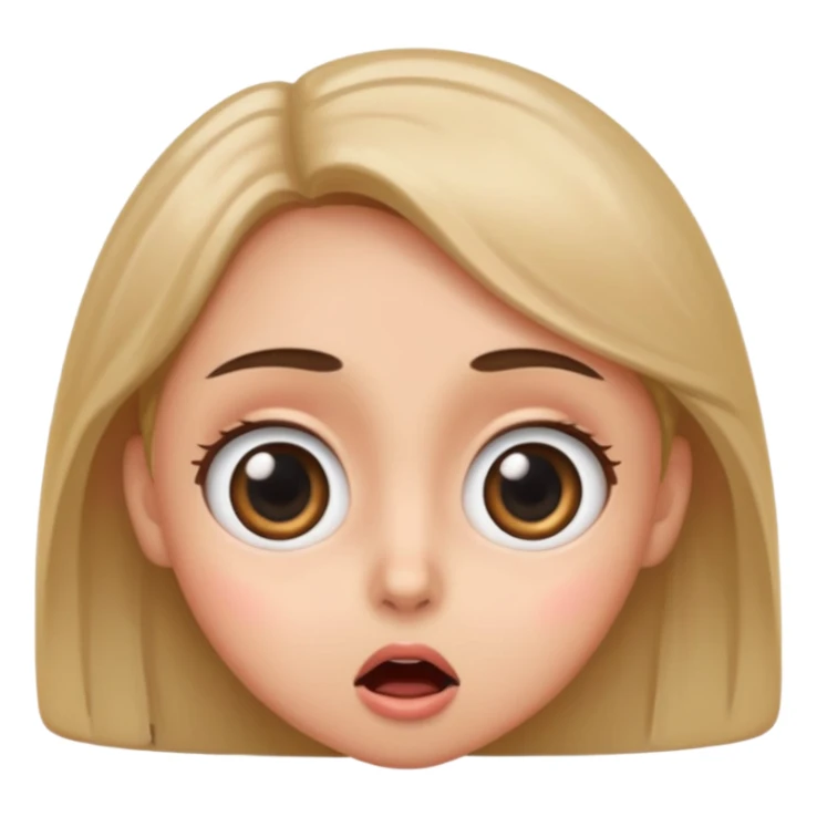 The 😳 emoji with big eyes sticker