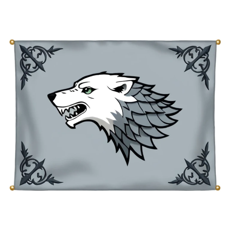 Game of thrones house of stark banner emoji sticker