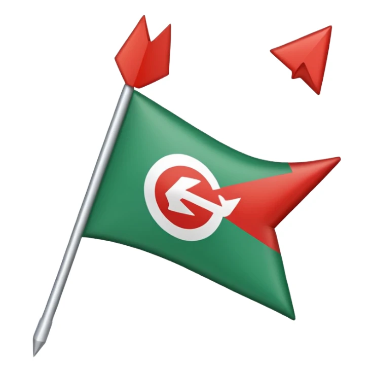 Pti flag emoji arrow one politics sticker