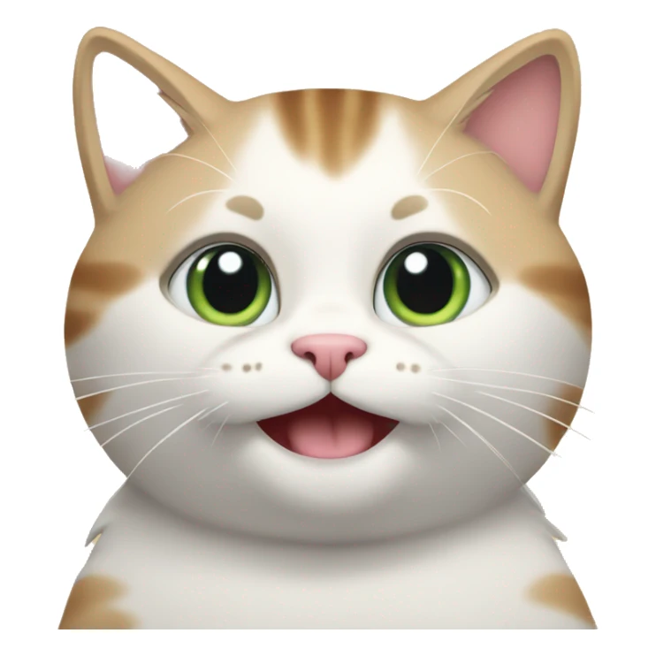 Cat saying good morning sticker