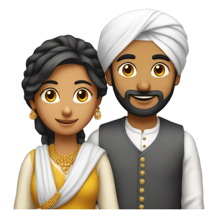 punjabi boy and girl  sticker