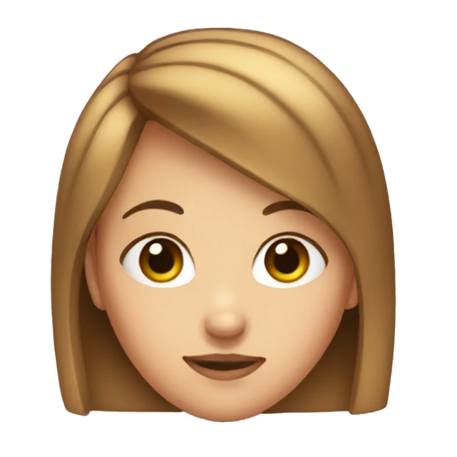 Big forehead emoji girl sticker