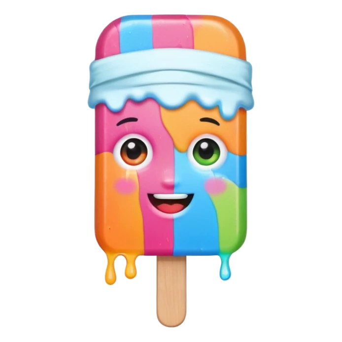 popsicle with eyes and headband sticker