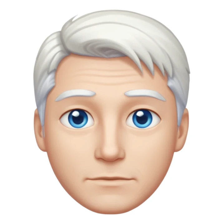 White-haired guy that looks and has beautiful blue eyes  sticker