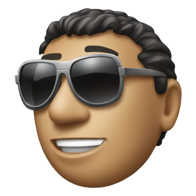 Tony Montana sunglasses the world in his hand sticker