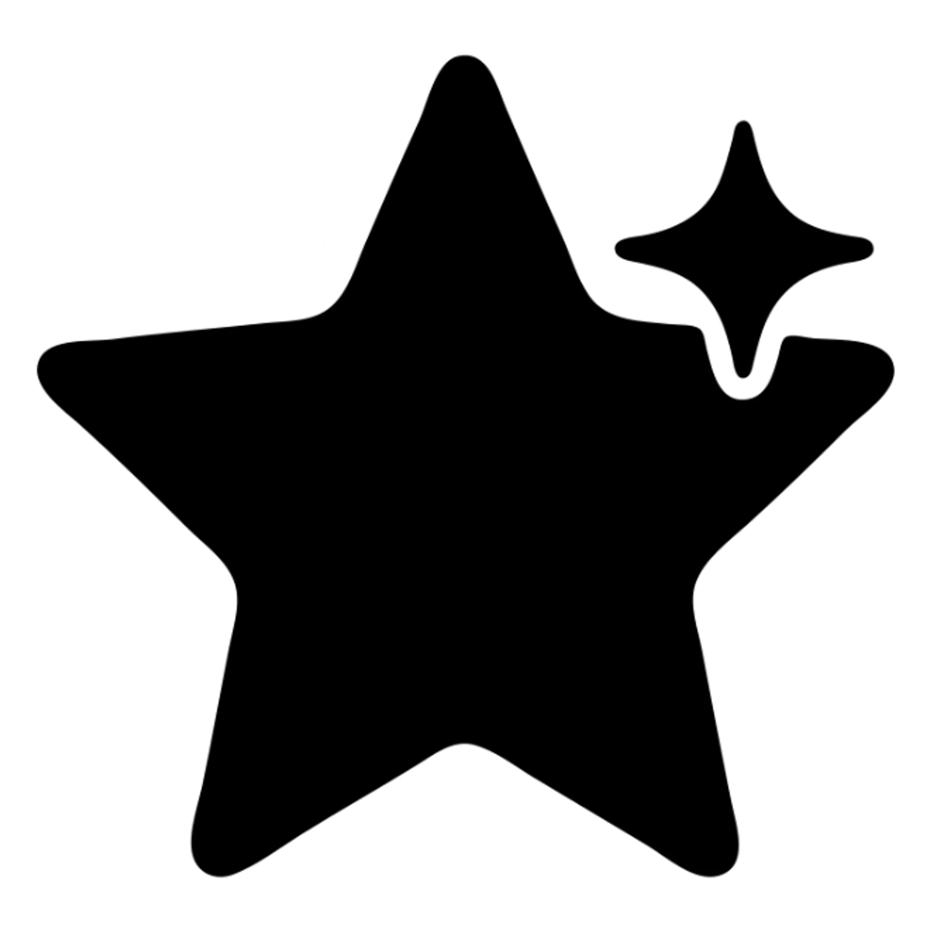 small shiny silver star solid icon suggesting perfection on a glossy black car surface, minimal subtle reflections, focus on mirror shine, elegant and minimal sticker