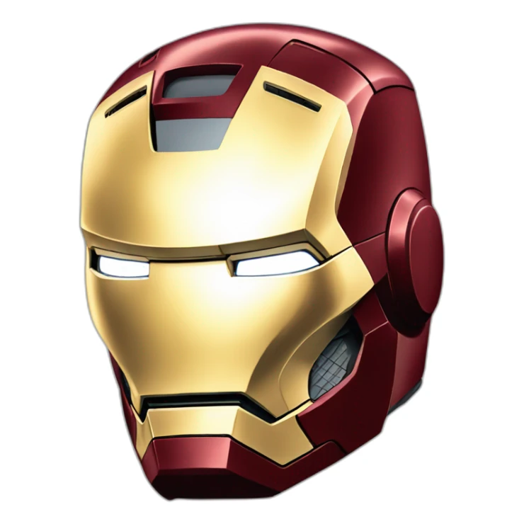 up shot of iron man  sticker