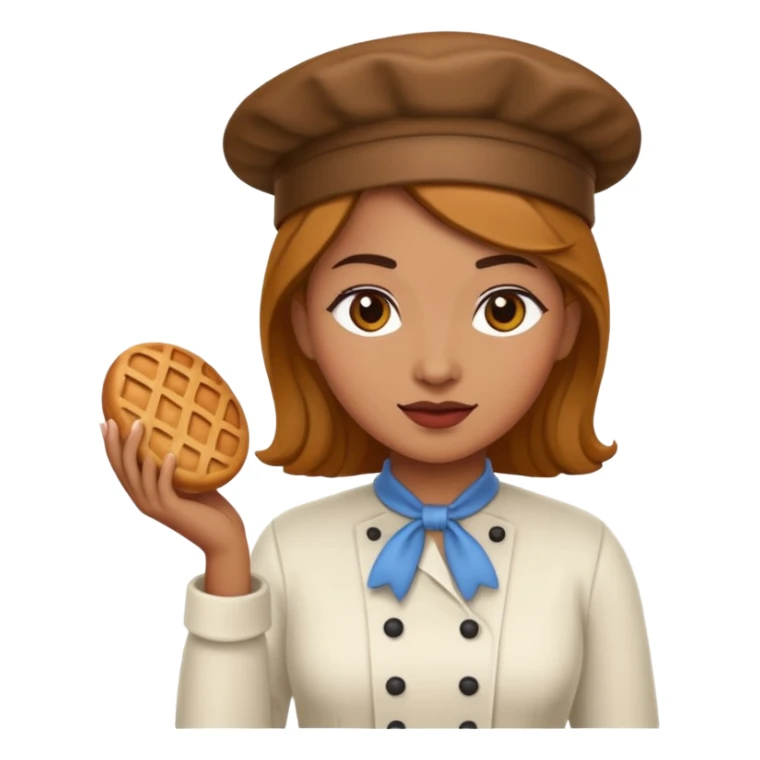 baker woman medium skin tone sticker