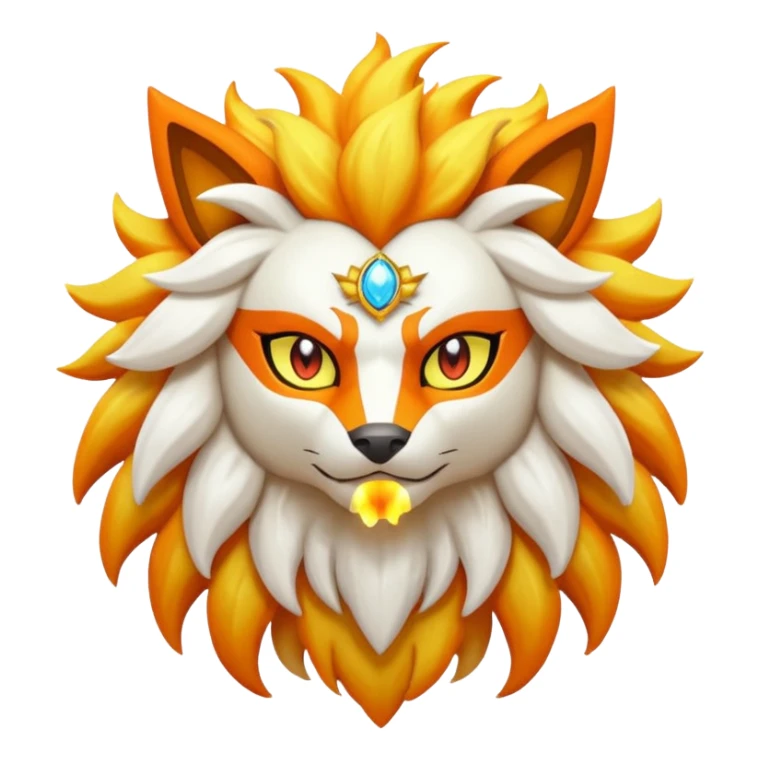 Pokemon legendary oragen and yellow solgaleo sticker