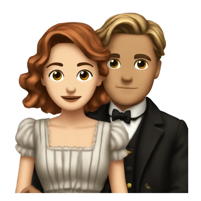 jack dawson and rose from titanic sticker