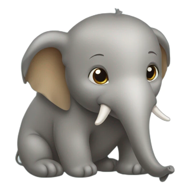 Une loutre sur un elephant sticker