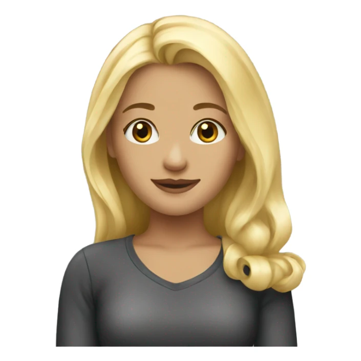 beautiful blond girl  sticker