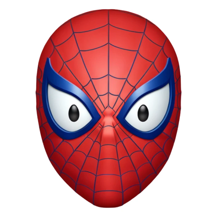 Spider-Man only head with spider sense and confused eyes sticker