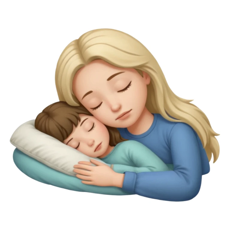 sleeping girl sticker