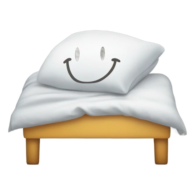 A smiley sleeping with the marketplace logo in the background, symbolizing information overload. sticker