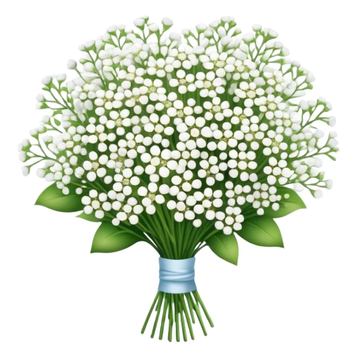 baby’s breath flower bouquet sticker