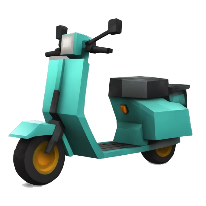 scooter in Minecraft version who look like real scooter but i minecraft style  sticker