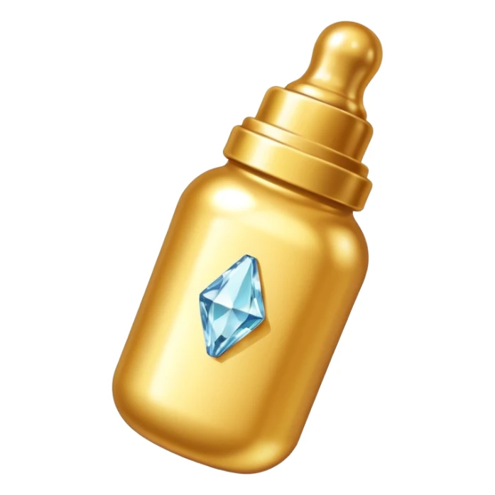 Biberón dorado con diamantes 🍼con ese biberón  de bebe  solo el biberón  más elegante eschado al costado sticker