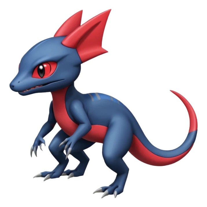 Heliolisk-Sneasel-Salandit-Cyclizar-Genesect-Pokémon, full body sticker