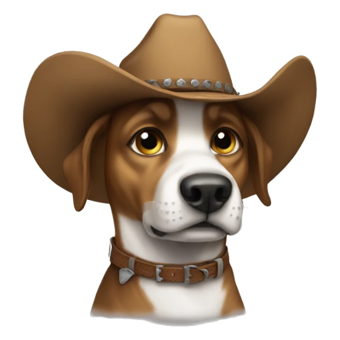 Dog dog dog dog cowboy sticker